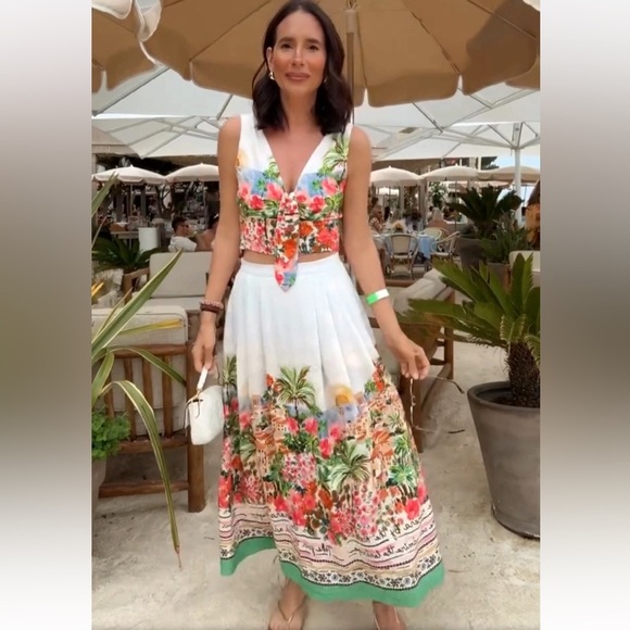 ZARA PRINTED LAYERED MIDI SKIRT - Picture 13 of 16